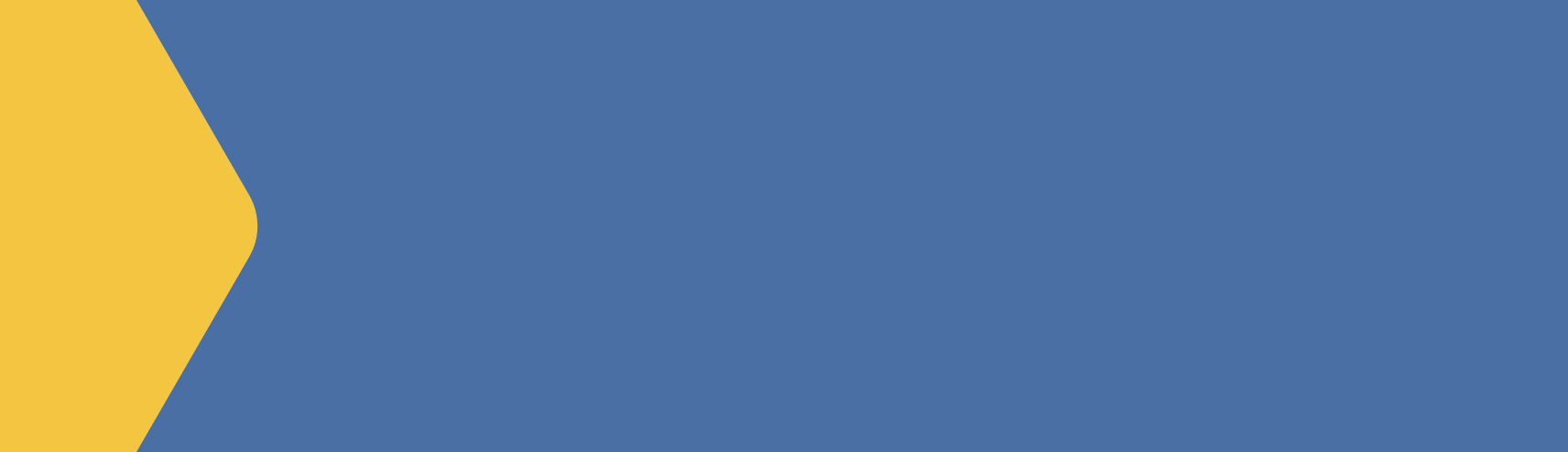 Gelb-blauer Hintergrund mit Pfeil